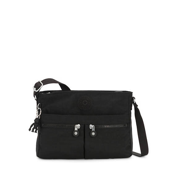 Kipling New Angie Crossbody Bags Black Noir | CA 1192WN